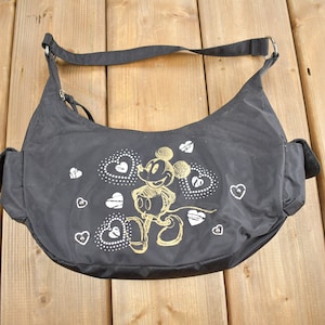 Vintage 1990s Walt Disney Mickey Mouse Graphic Purse / Vintage Accessory  / Vintage Disney