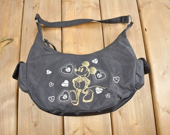 Vintage 90s Mickey Mouse Graphic Purse, Disney Accessory
