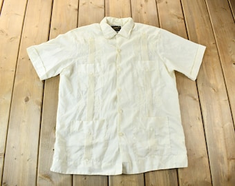 Vintage 1970s Continental Guayaberas Y Chazarillas Button Up Shirt / 1970s Button Up / Vintage Flannel / Size L / True Vintage