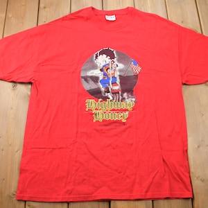 ヴィンテージ 2003 ベティ・ブープ ハイウェイ ハニー バイカー USA カートゥーン グラフィック Tシャツ / 2000年代 グラフィック Tシャツ ヴィンテージ ベティ・ブープ