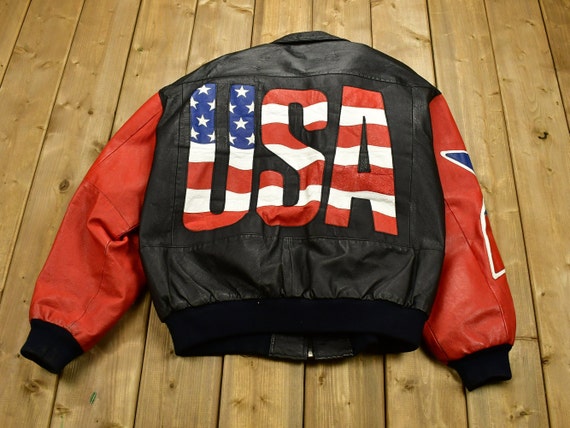 Vintage 1980s Michael Hoban Where M I USA Leather Jacket