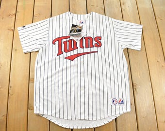 Vintage 2000s Minnesota Twins Joe Mauer #7 MLB Baseball Jersey Men's XL /  Y2K Baseball / Deadstock With Tags / Sportswear / Majestic