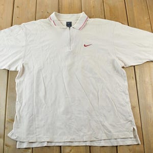 Vintage 1990s Nike Golf Embroidered Polo / Swoosh / Nike Swoosh / Nike Vintage / Small Swoosh / Big Swoosh / Nike Check