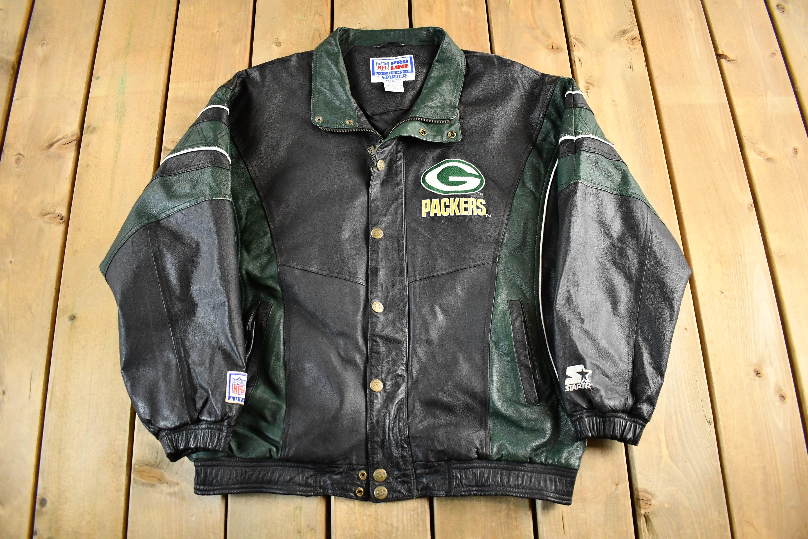 Green bay packers leather jackets - Etsy 日本