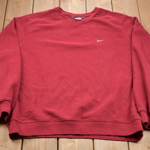 Vintage 1990s Nike Swoosh Embroidered Crewneck Sweatshirt / 90s Crewneck / Souvenir / Athleisure / Streetwear / Vintage Nike / 90s Nike