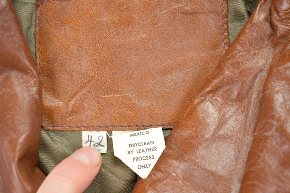 Vintage 1980s Leather Full Length Jacket / Fall O… - image 5