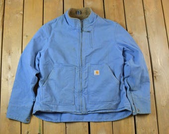Vintage 1990s Carhartt Aztec Western Active Jac Jacket Size