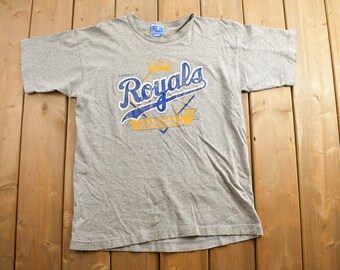 Vintage 1990s Kansas City Royals Champion MLB Graphic T-Shirt / MLB Baseball / 90s Streetwear / Sportswear