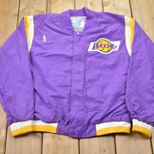 Vintage 1990s Champion Los Angeles Lakers NBA Bomber Jacket / Athleisure Sportswear / Streetwear Fashion / Vintage Champion / 90s NBA imagen 1