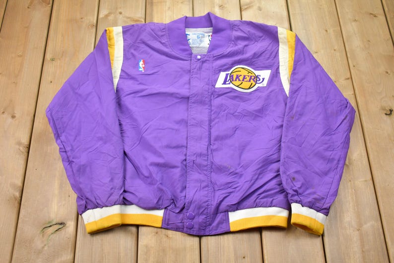 Vintage 1990s Champion Los Angeles Lakers NBA Bomber Jacket / Athleisure Sportswear / Streetwear Fashion / Vintage Champion / 90s NBA imagen 1
