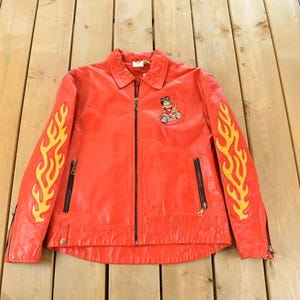 Betty Boop American Toons Leather Jacket - Etsy