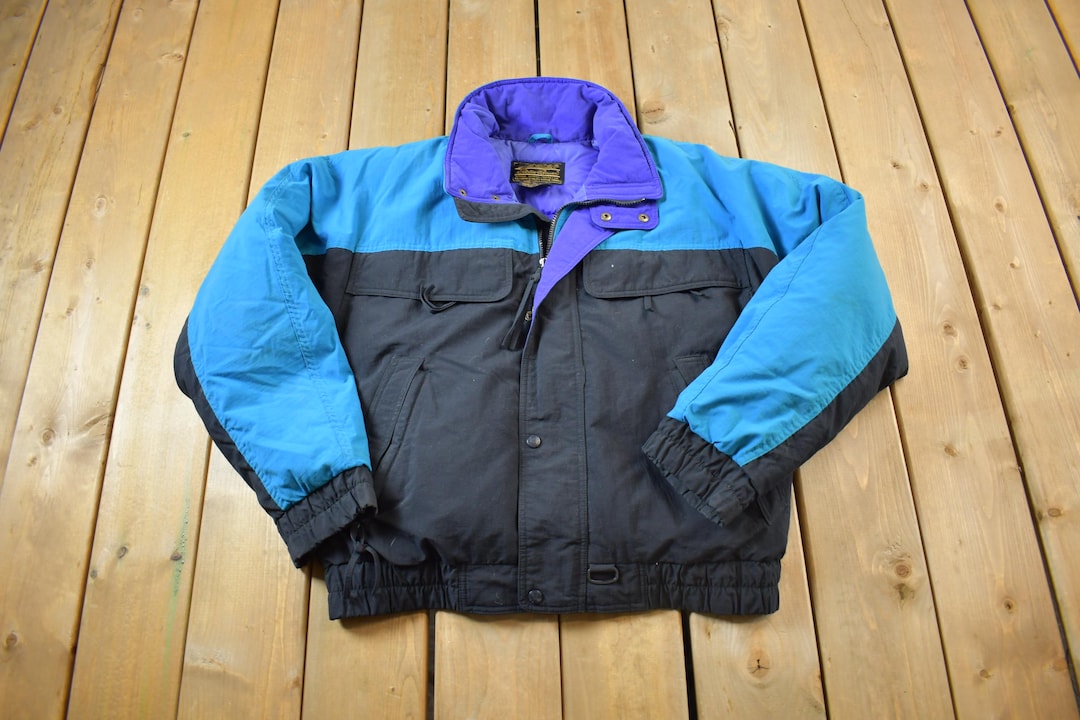 Vintage 1990s Eddie Bauer Goose Down Puffer Ski Jacket - Medium