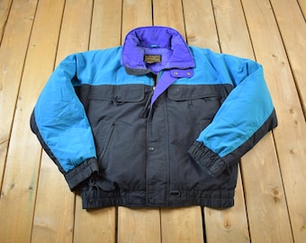 Vintage 1990s Eddie Bauer Goose Down Puffer Ski Jacket - Medium