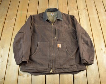 Vintage Carhartt 100 Years Contra Stitch Utility Jacket Work Wear