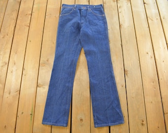 Vintage 1990s Wrangler Boot Cut Denim Jeans Men's 31 x 34 / Vintage Denim / Vintage Western Denim / Made In USA / Retro Jeans