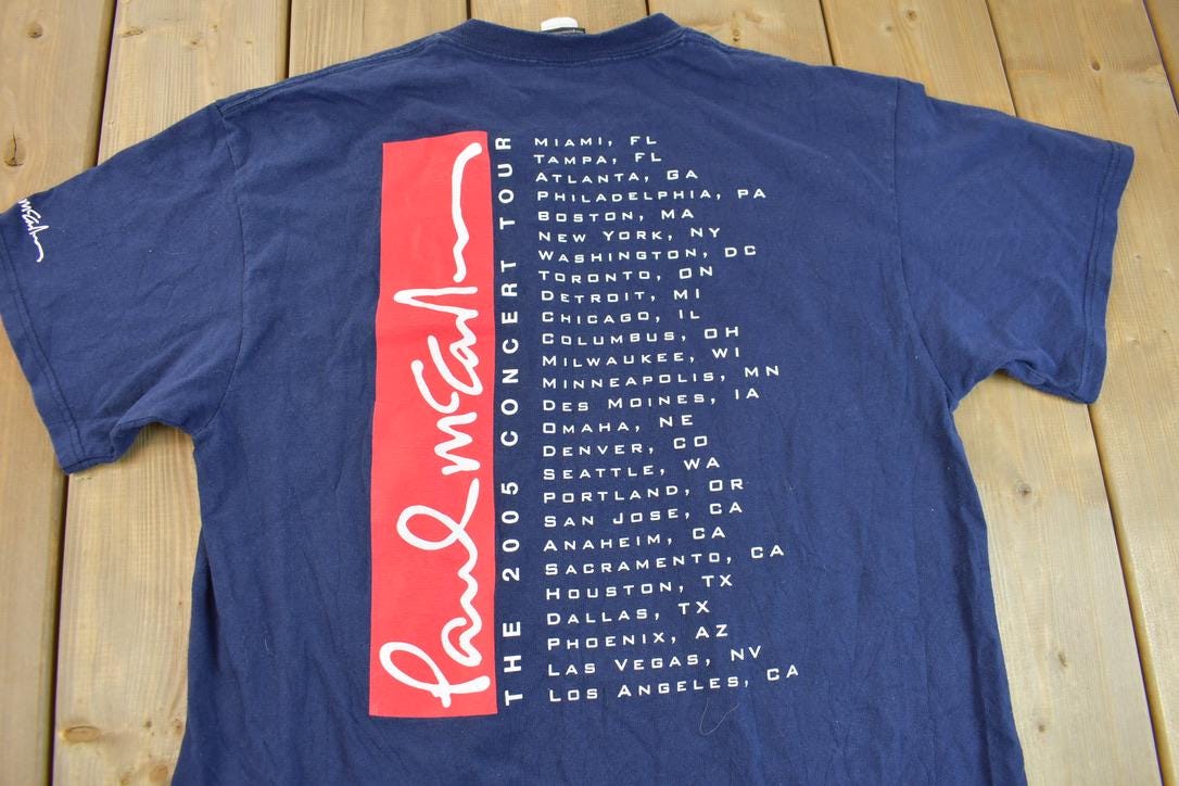Paul McCartney US TOUR 2005 ライブTシャツ 古着 00s The Beatles Paul McCartney 「US Tour 2005」 ツアー ロック