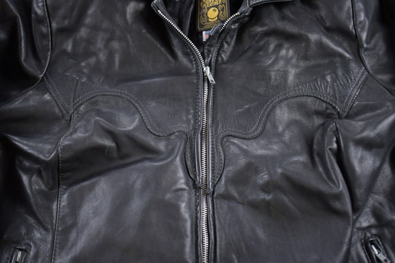 Vintage 1980s Gypsy Leather Western Jacket / Fall… - image 3