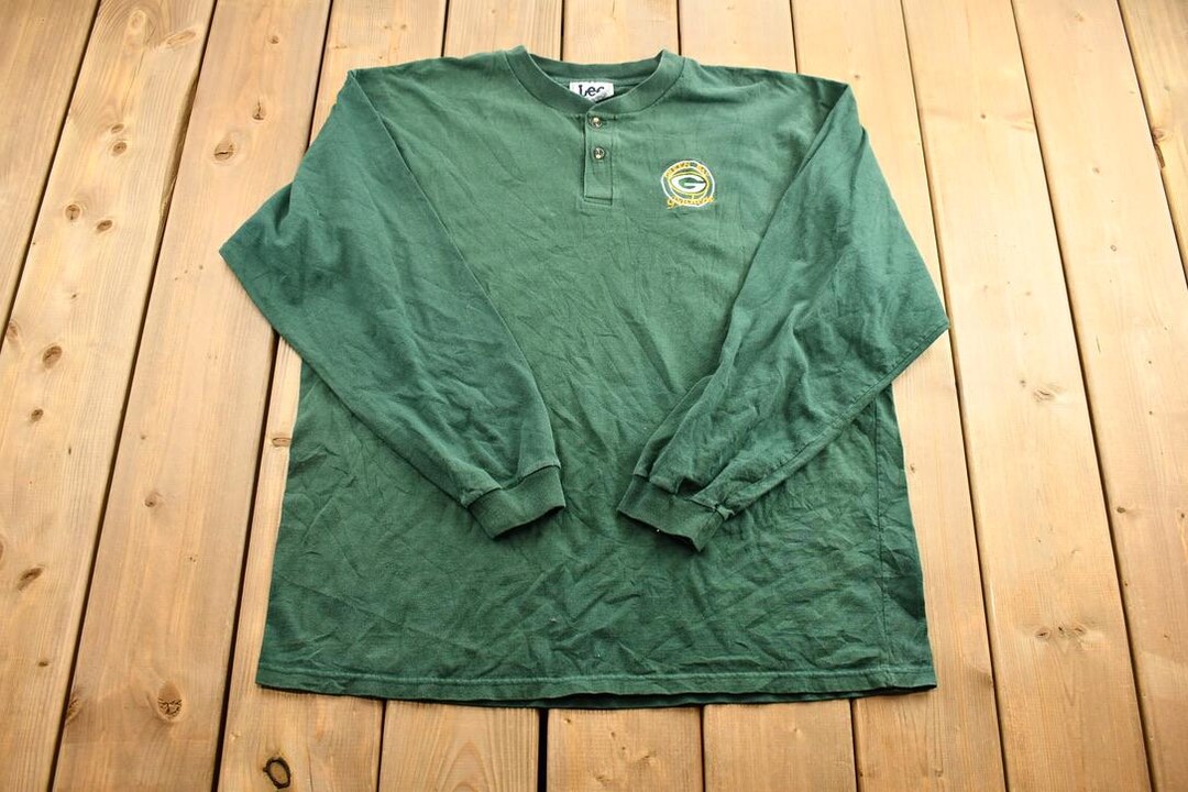 Vintage 1990s Green Bay Packers NFL Long Sleeve Embroidered Logo