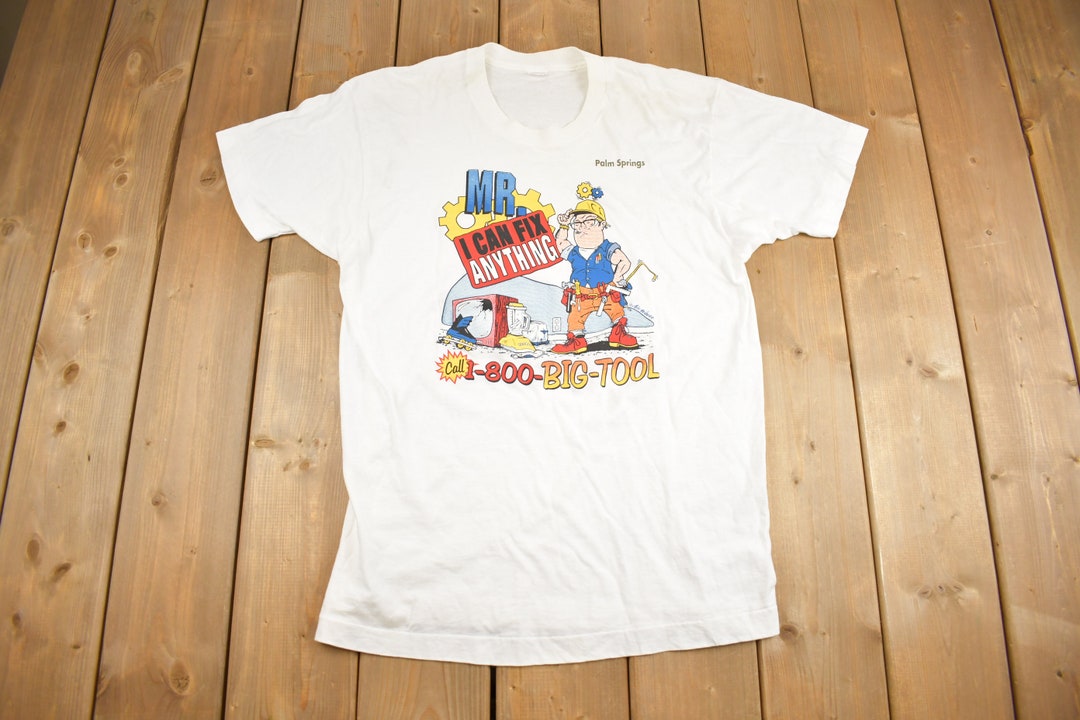 Vintage 1990s Mr I Can Fix Anything Graphic T Shirt / Handy Man