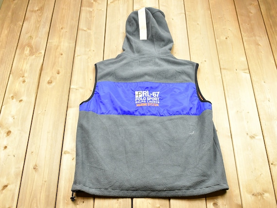 Vintage 1990s Polo Sport Ralph Lauren Marine System Fleece Vest 