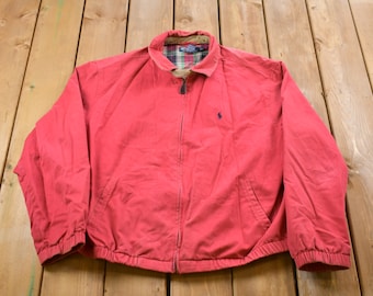 Vintage 1990s Polo Ralph Lauren Golf Jacket / Vintage Polo / Streetwear / Vintage Fall Outerwear / Fall Jacket / Blanket Lined