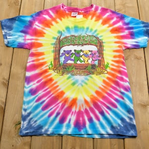 Vintage 1990 Grateful Dead Dancing Bears 25th Anniversary Tour T-Shirt Vintage Band Tee Deadhead / Band Tee
