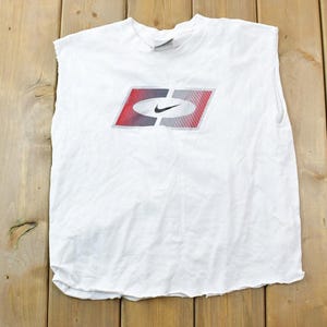 Vintage 1990s Nike Graphic Tank / Swoosh / Nike Swoosh / Nike Vintage / Small Swoosh / Big Swoosh / Nike Check
