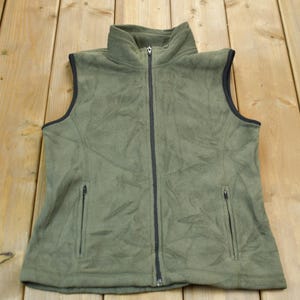 Vintage 1990s Eddie Bower Fleece Sweater Vest / Vintage Fleece / Ski Vest/  Winter Sweater / Outerwear