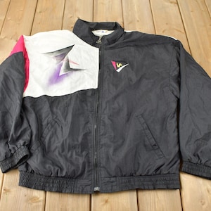 Vintage 1980s Le Coq Sportif Color Block Track Jacket Size L
