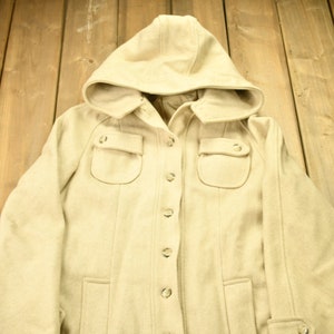 Vintage 1980s 100% Wool Jacket / Wool Jacket  / Vintage 80s Jacket / Outdoor / Winter / Cozy Trench Coat