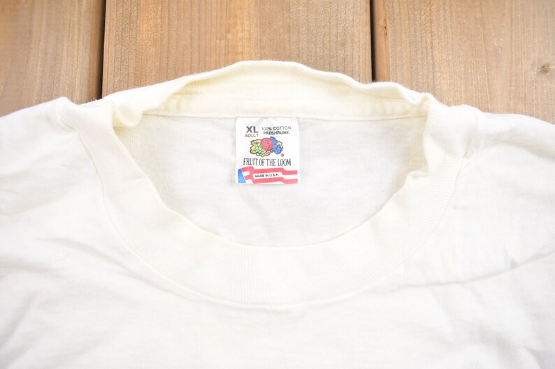 Vintage 1990s Picture of Random Guy Graphic T Shirt / *Stained* / Discoloration / Vintage T Shirt / Streetwear / Single Stitch / Made In USA image 3