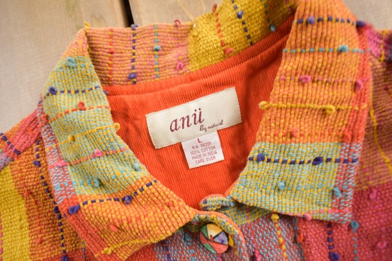 Vintage 1990s Anni Patchwork Jacket / Womenswear … - image 4