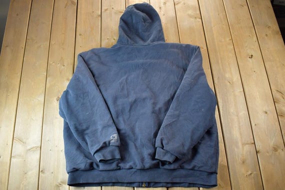 Vintage Distressed Carhartt Rain Defender Full Zip Lined Hoodie