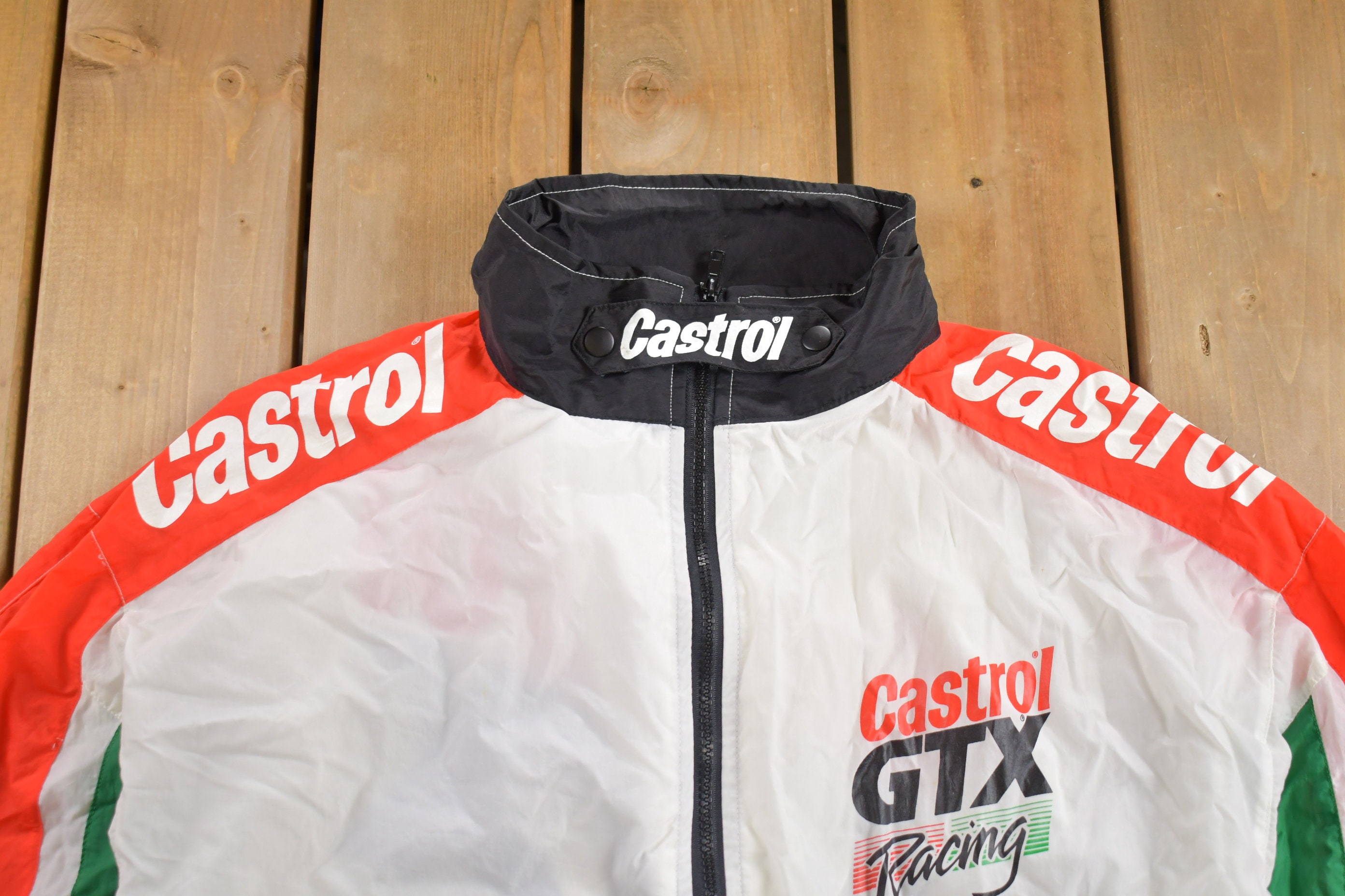 90年代 Castrol GTX レーシング ナイロンジャケット ヴィンテージ Vintage 1990s Castrol GTX Racing Windbreaker Jacket / Light