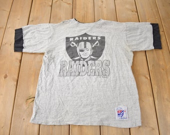 T-shirt Vintage Raiders Grey Master Piece 84 - Taille XL, Jersey, Occasion Très Bon état