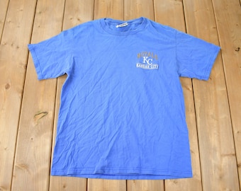 Vintage 1990s Kansas City Royals MLB Baseball Embroidered T-Shirt Made In USA