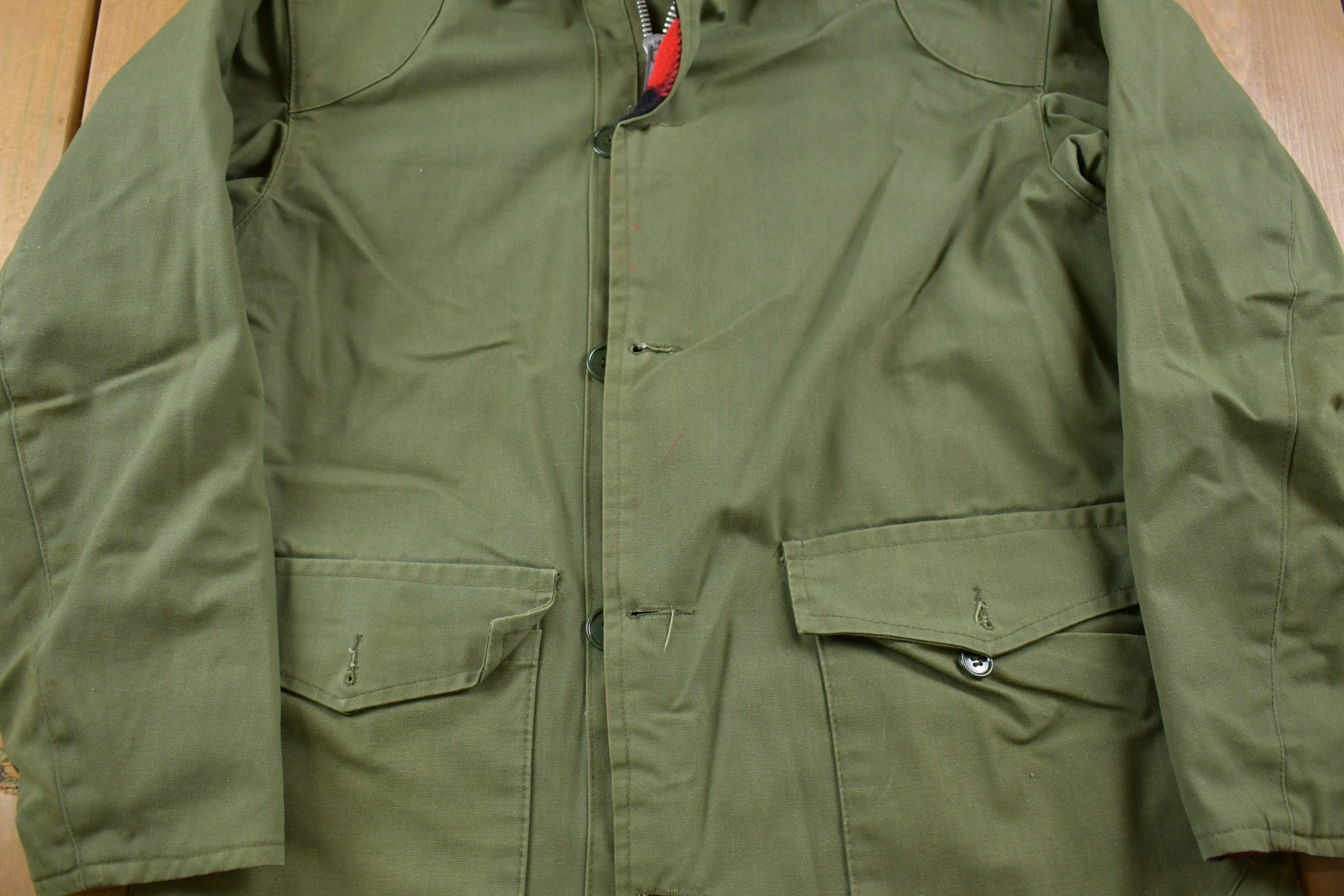 Vintage 1980s Thermo King Wool Military / Button up Jacket / - Etsy