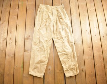 Vintage 1990s ACA Khaki Pants Size 32x32 / American Vintage / Streetwear Fashion / Vintage Pants/ Cotton