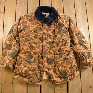 ジャケット・アウター 80s duck hunter camo hunting jacket Vintage 1980s Duck Camo Hunting Jacket / Streetwear / 80s
