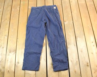 Vintage 1990s Carhartt FR ARC 2 Flame Resistant Work Pants Size 34 x 32 / 90s Carpenter Pants / Made In USA / Distressed Carhartt