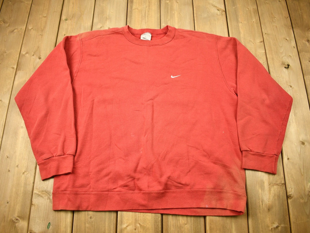 Vintage 1990s Nike Embroidered Mini Swoosh Crewneck Sweatshirt ...