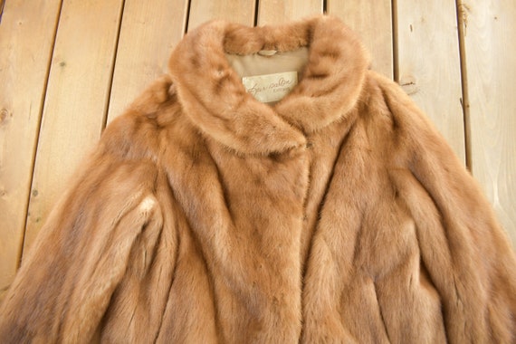 Vintage 1970s Brown Mink Fur Coat / Vintage Mink … - image 3