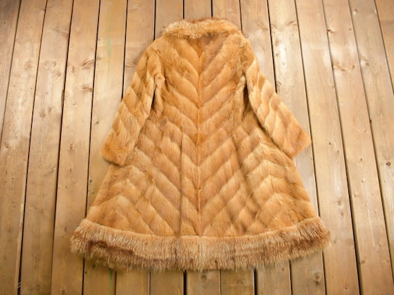 Vintage 1970s Dworkin Furs Full Length Mink Fur Coat / Winter