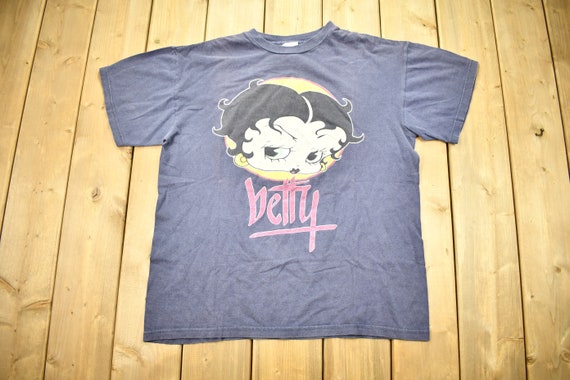 Vintage 1990s Betty Boop Angry Face Graphic Cartoon T-shirt Single