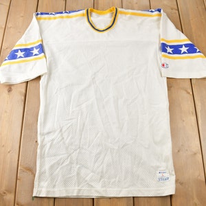 80s Champion Football Mesh T-shirt 92番 Vtg 70s 80s Champion Mesh Athletic Jersey Shirt High School