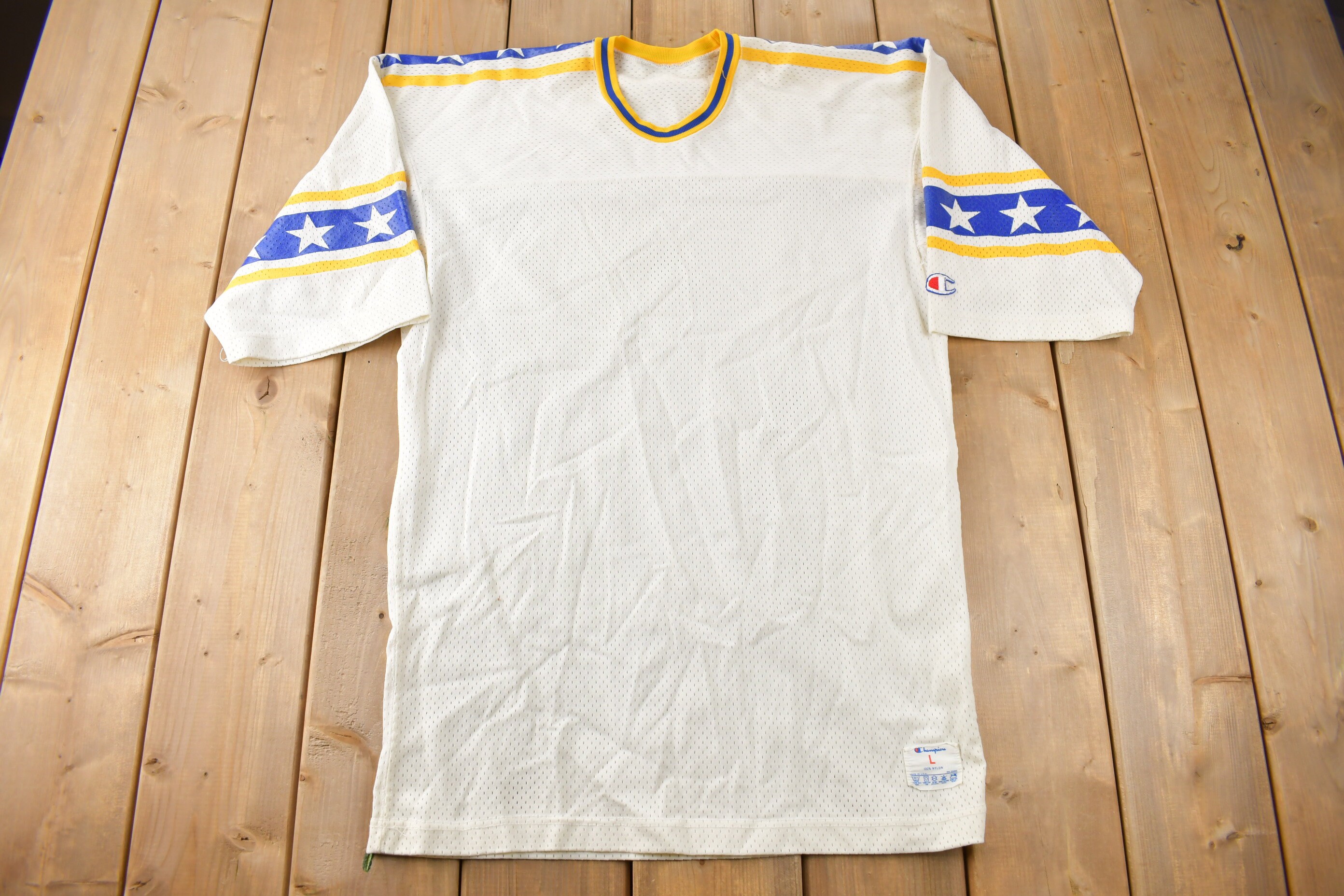 80s Champion Football Mesh T-shirt 92番