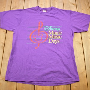 ヴィンテージ 1990年代 ディズニーデザイン マジックミュージックデイズ グラフィックTシャツ / 90年代 グラフィックTシャツ / アメリカ製 / 90年代 ディズニーTシャツ