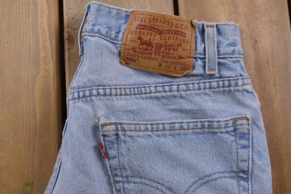 Vintage 1990s Levi's 550 Red Tab Jeans Size 30 x … - image 6