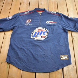 Vintage Y2K Rusty Wallace Nascar Windbreaker / Embroidered / Athleisure / Chase Authentics / Short Sleeve Windbreaker