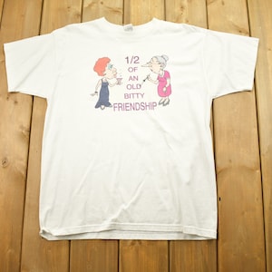 Vintage des années 1990 Old Bitty Friendship meilleurs t-shirt / chemise grand-mère / t-shirt vieille dame / années 80 / 90 / mode streetwear